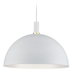 Archibald White & Gold Pendant by Kuzco Lighting