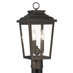 Irvington Manor 3-Light Post Light in Chelsea Bronze by Minka Lavery