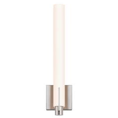 Tubo Satin Nickel LED Sconce by Sonneman Lighting