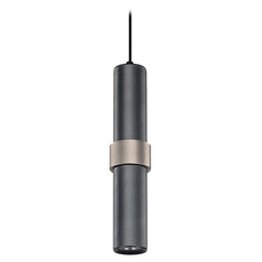 Cicada 15-Inch LED Pendant in Dark Grey & Light Grey by Avenue