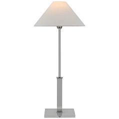 J. Randall Powers Asher Table Lamp in Nickel by Visual Comfort Signature