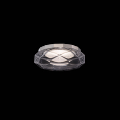 Carat 13-Inch LED Flush Mount in Polished Nickel by Schonbek Beyond
