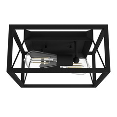 Hunter Fan Company Doherty Natural Black Iron Flushmount Light