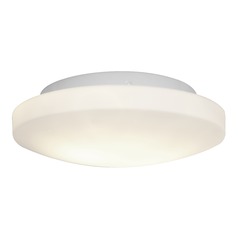 Modern Flush Mount with White Glass in White Finish by Access Lighting
