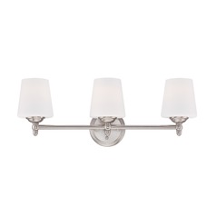 Designers Fountain Darcy Brushed Nickel Bathroom Light