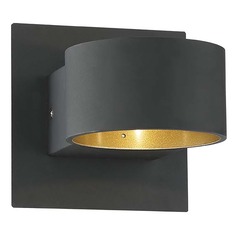 Lacapo Black Matte LED Sconce by Arnsberg
