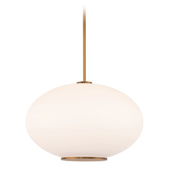 Illusion 16-Inch 3000K LED Pendant in Aged Brass by Modern Forms