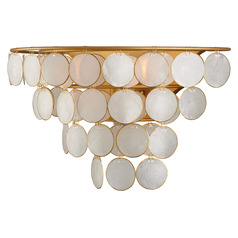 Currey and Company Tom Caldwell Bon Vivant Natural / Gold Sconce