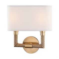Dubois Aged Brass Sconce by Hudson Valley Lighting
