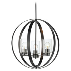 Maxim Lighting Sentinel Black Pendant Light with Cylindrical Shade