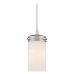 Polaris Brushed Nickel Mini Pendant by Nuvo Lighting