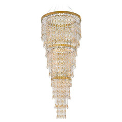 Schonbek Worldwide Lighting Pavona Heirloom Gold LED Pendant Light