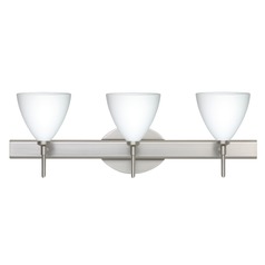 Besa Lighting Mia Satin Nickel LED Bathroom Light