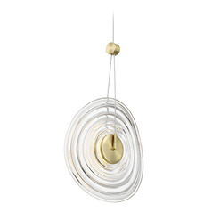 George Kovacs Topknot Coal & Brushed Gold LED Pendant Light