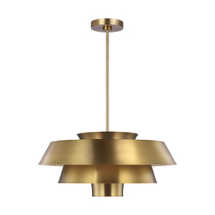 ED Ellen-DeGeneres Brisbin Burnished Brass Pendant by Visual Comfort Studio