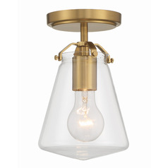 Crystorama Lighting Voss Luxe Gold Semi-Flushmount Light