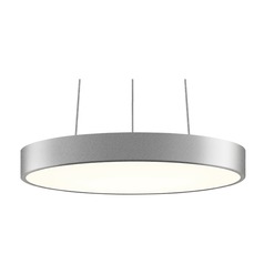 Pi Bright Satin Aluminum LED Pendant by Sonneman Lighting