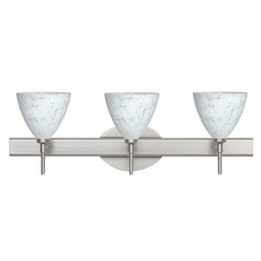 Besa Lighting Mia Satin Nickel LED Bathroom Light