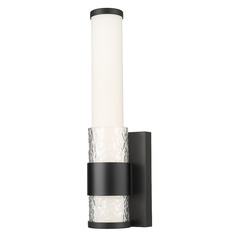 Z-Lite Egon Matte Black LED Sconce