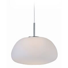 Puffs 5.50-Inch LED Pendant in White by ET2 Lighting