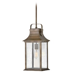 Grant 19.75-Inch Burnished Bronze Outdoor Hanging Light by Hinkley Lighting