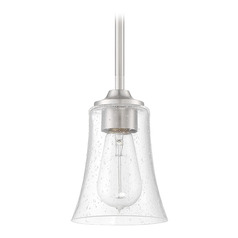 Gwyneth Brushed Polished Nickel Mini Pendant by Craftmade Lighting