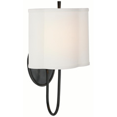 Visual Comfort Signature Collection Barbara Barry Simple Scallop Bronze Sconce