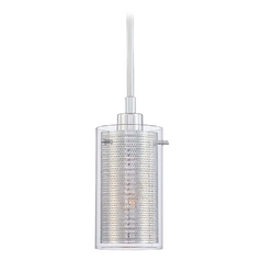 Grid II Mini Pendant in Chrome by George Kovacs