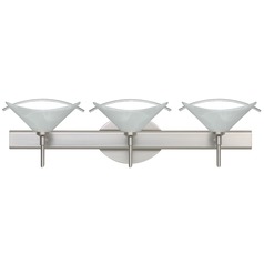 Besa Lighting Hoppi Satin Nickel LED Bathroom Light