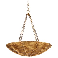 Aerin Benit Sculpted Chandelier in Gilded Plaster by Visual Comfort Signature