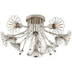 Kate Spade New York Keaton Bouquet Flush in Silver by Visual Comfort Signature