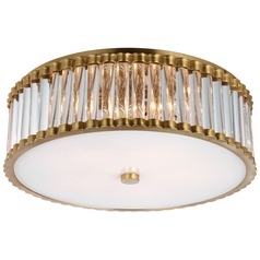 Chapman & Myers Kean 18-Inch Flush Mount in Brass by Visual Comfort Signature