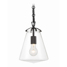 Crystorama Lighting Voss Matte Black Mini-Pendant Light with Conical Shade