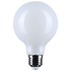 6W G25 3500K E26 Base White LED Light Bulb by Satco Lighting