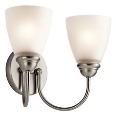 Jolie 13-Inch Vanity Light in Brushed Nickel by Kichler Lighting