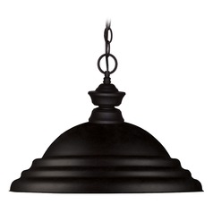 Pendants Matte Black Pendant by Z-Lite