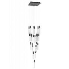 Avenue Lighting Original Glacier Dark Bronze LED Multi-Light Pendant with Rectangle Shade