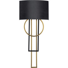 Sartre 32-Inch LED Wall Sconce in Black & Aged Brass by Modern Forms