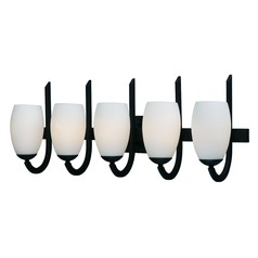 Taylor Textured Black Bathroom Light by Maxim Lighting
