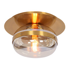 Nottingham 10-Inch Flush Mount in Antique Brass by Eurofase Lighting