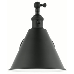 Visual Comfort Studio Collection Chapman & Myers Salem Midnight Black Swing Arm Lamp