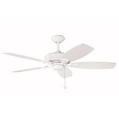 Canfield 52-Inch Pull-Chain Fan in White by Kichler Lighting