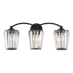 Natalia 25-Inch Bathroom Light in Black by Eurofase Lighting