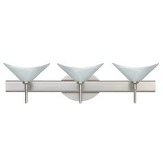 Besa Lighting Hoppi Satin Nickel LED Bathroom Light