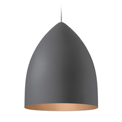 Signal Grande Pendant in Gray & Copper by Visual Comfort Modern