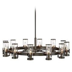 Reeve Large Single-Tier Chandelier in Black Oxide by Hinkley Lighting