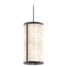 Salt Creek LED Outdoor Pendant in Coal Black by Minka Lavery