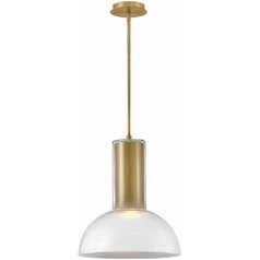 Ombra Large Pendant in Lacquered Brass by Fredrick Ramond