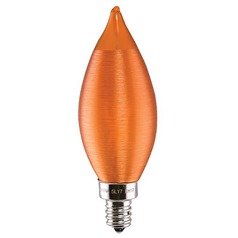 2W CA11 LED Satin Spun Amber Candelabra Base 2100K 120V Carded Dimmable by Satco Lighting