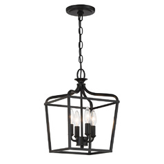 Laurel Estate Convertible Mini Pendant in Coal by Minka Lavery